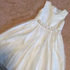 Cinderella Ivory Floral Kids Dress. Free shipping